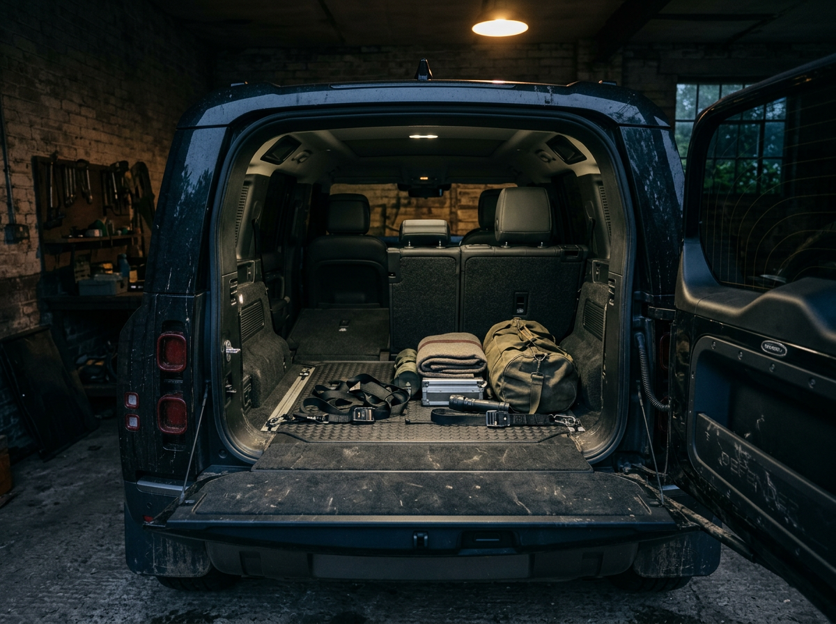 Rugged cargo area and utility space of the Super Safari